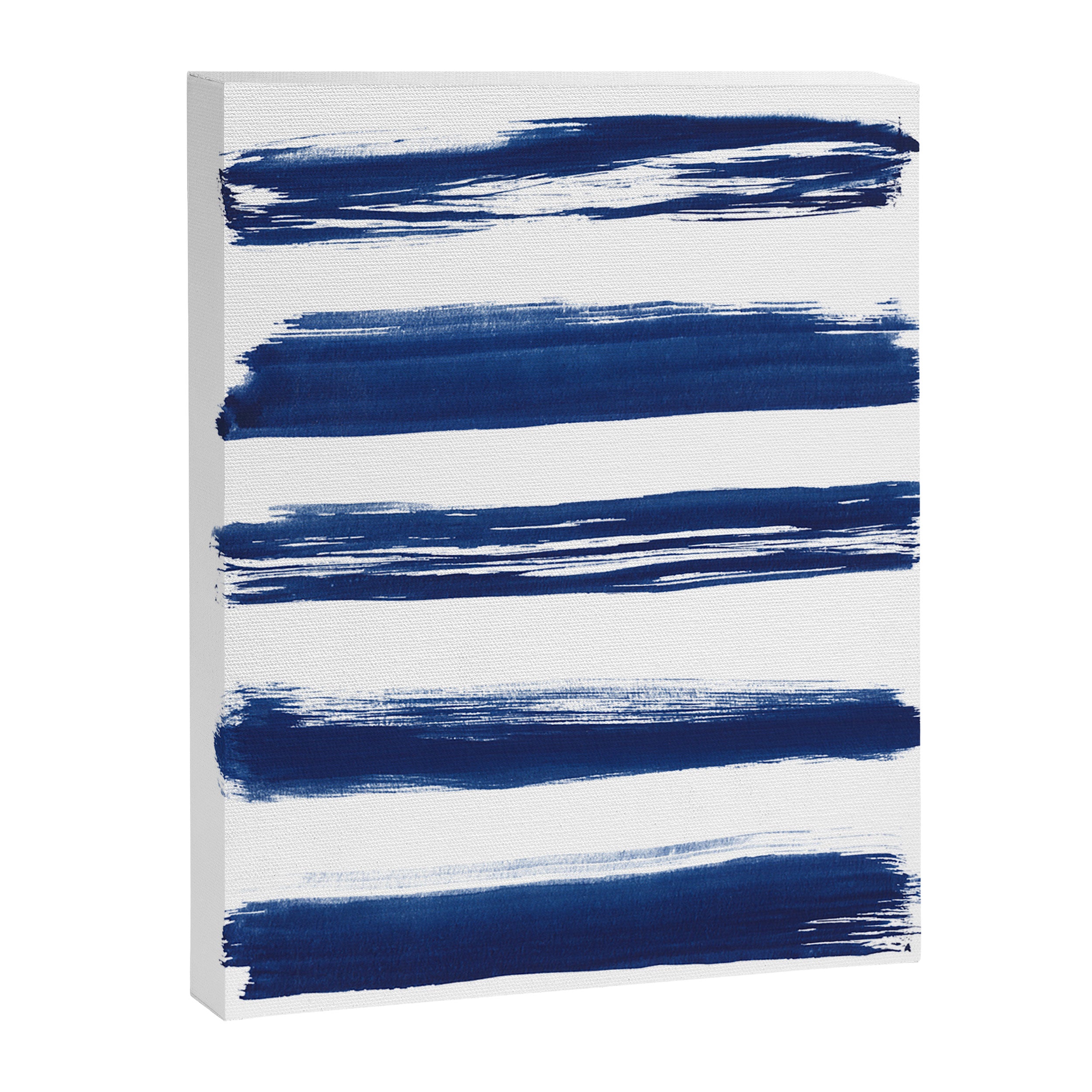 Indigo Brush Strokes | No. 2 Canvas Print Gallery Image 6