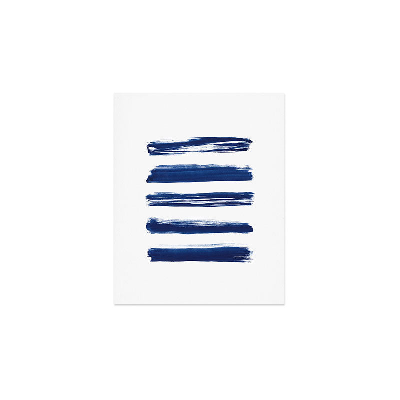 Indigo Brush Strokes | No. 2 Art Print Gallery Image 1