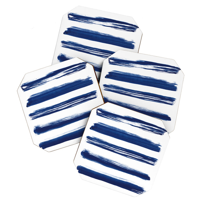 Indigo Brush Strokes | No. 2 Coaster Gallery Image 1
