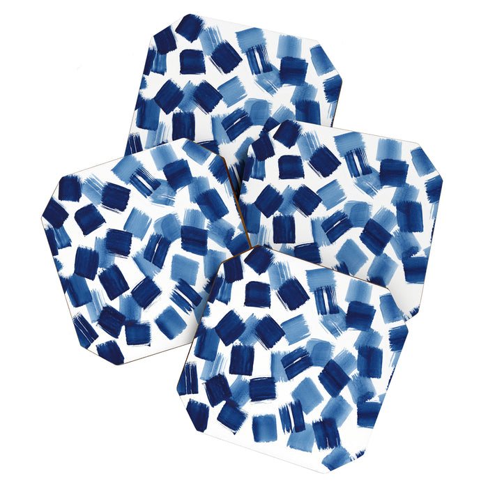 Indigo Brush Strokes | No.1 Coaster Gallery Image 1