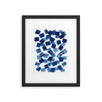 Indigo Brush Strokes | No.1 Framed Art Print Gallery Image 6