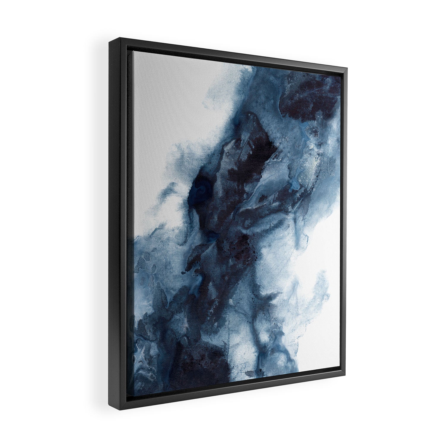 Indigo Depths No. 1 Framed Canvas Print Gallery Image 2