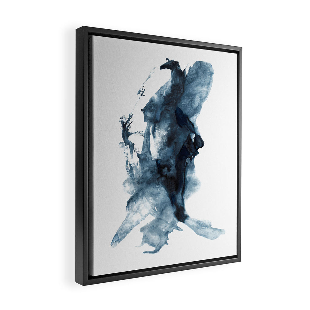 Indigo Depths No. 4 Framed Canvas Print Gallery Image 2