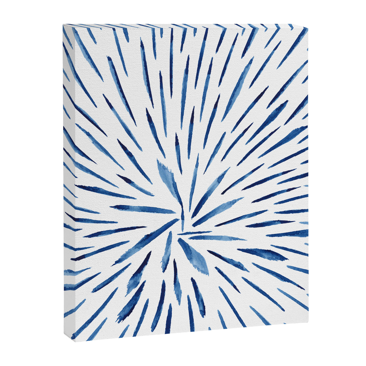 Indigo Sparks | Watercolor Pattern Canvas Print Gallery Image 6