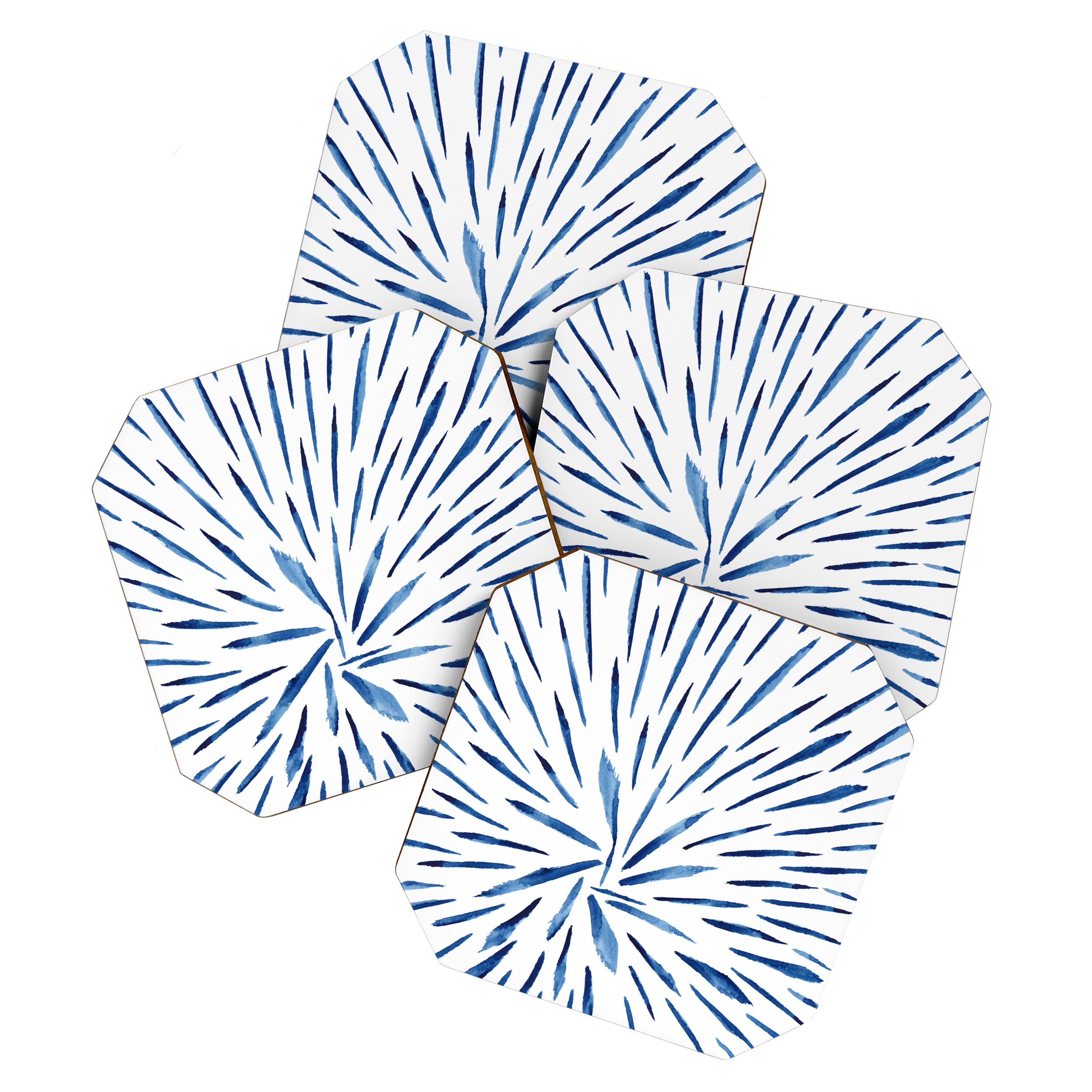 Indigo Sparks | Watercolor Pattern Coaster Gallery Image 1