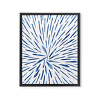 Indigo Sparks | Watercolor Pattern Framed Canvas Print Gallery Image 6