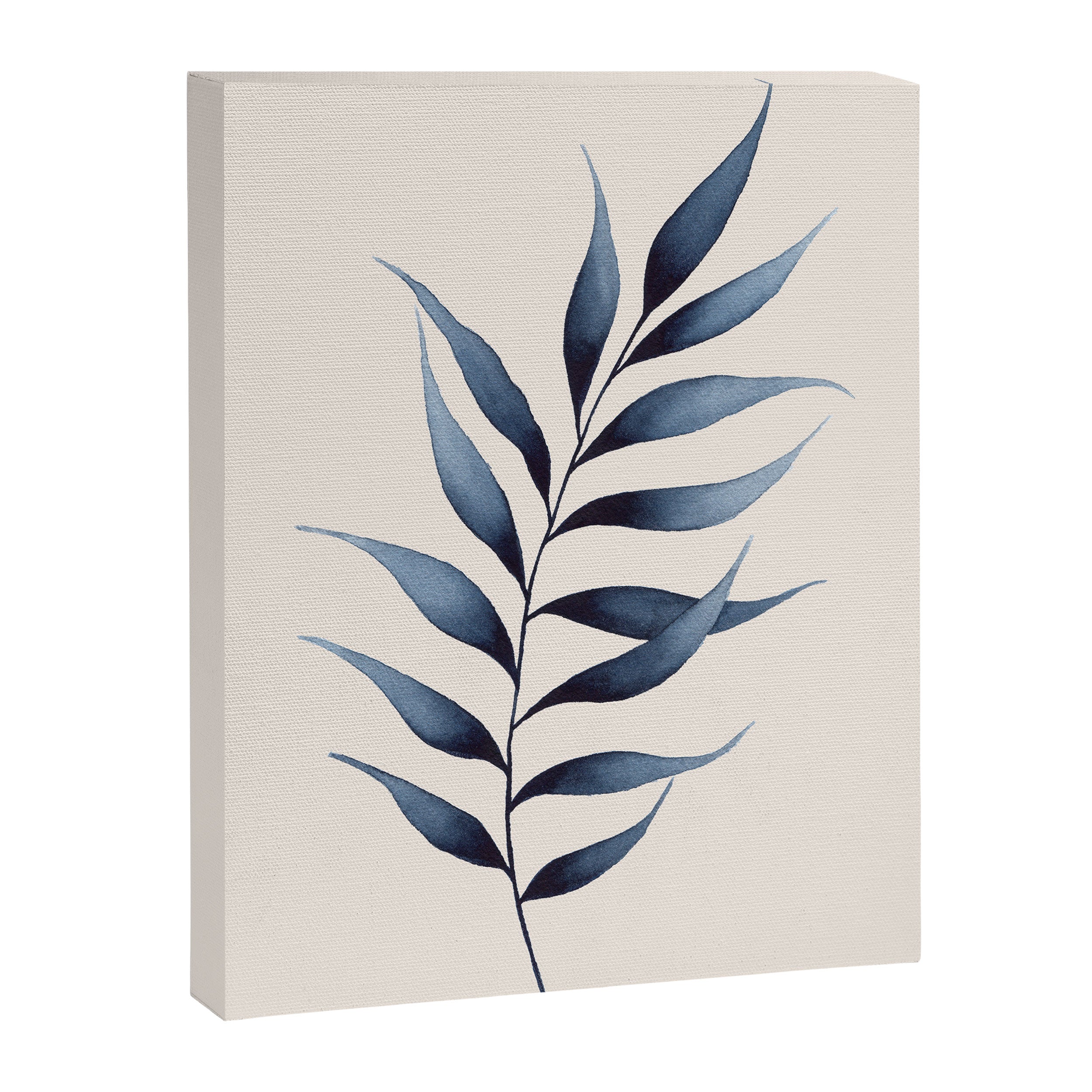 Minimalist Palm Leaf in Watercolour Canvas Print Gallery Image 6