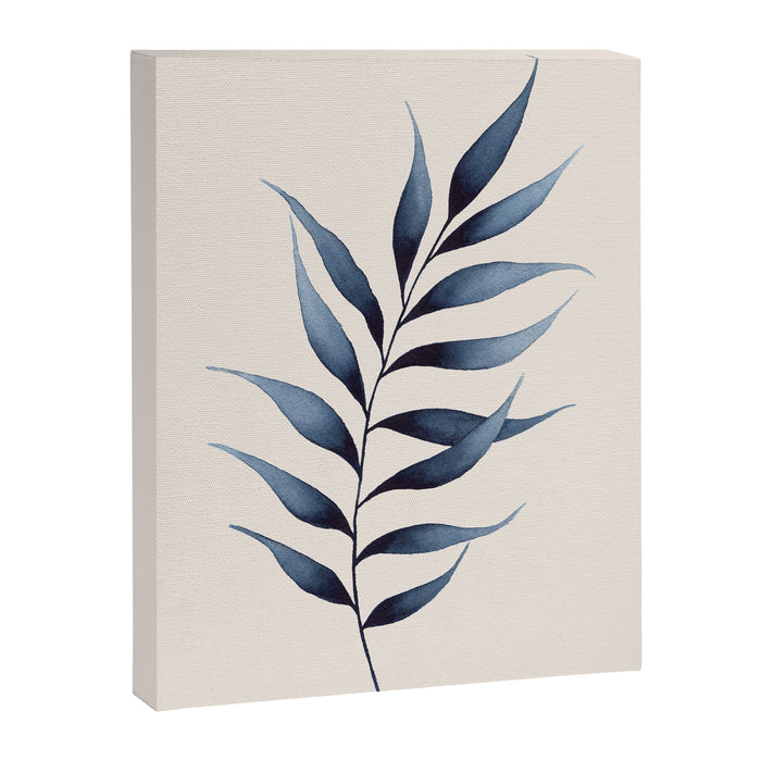 Minimalist Palm Leaf in Watercolour Canvas Print Gallery Image 1