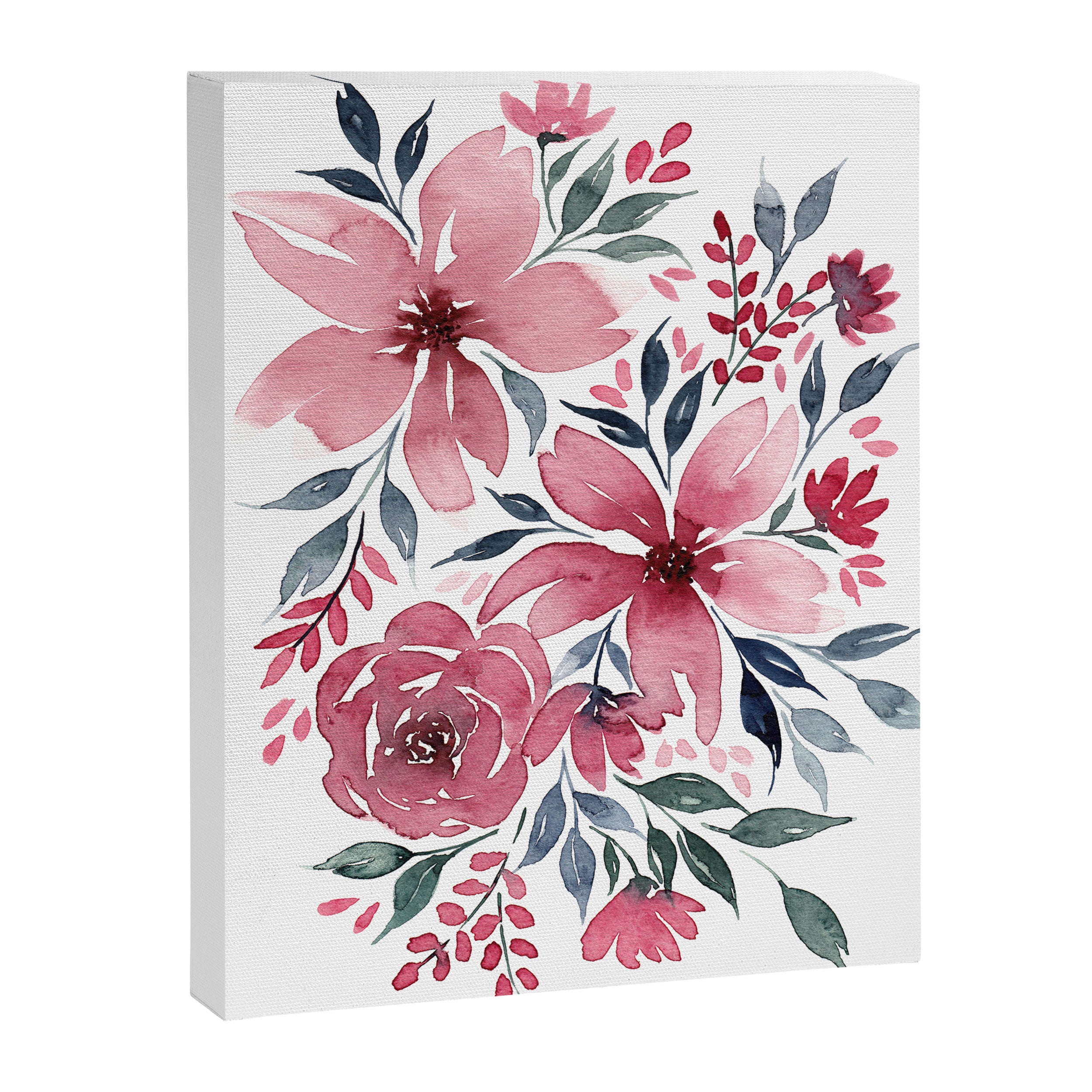 Modern Watercolor Florals No. 2 Canvas Print Gallery Image 6