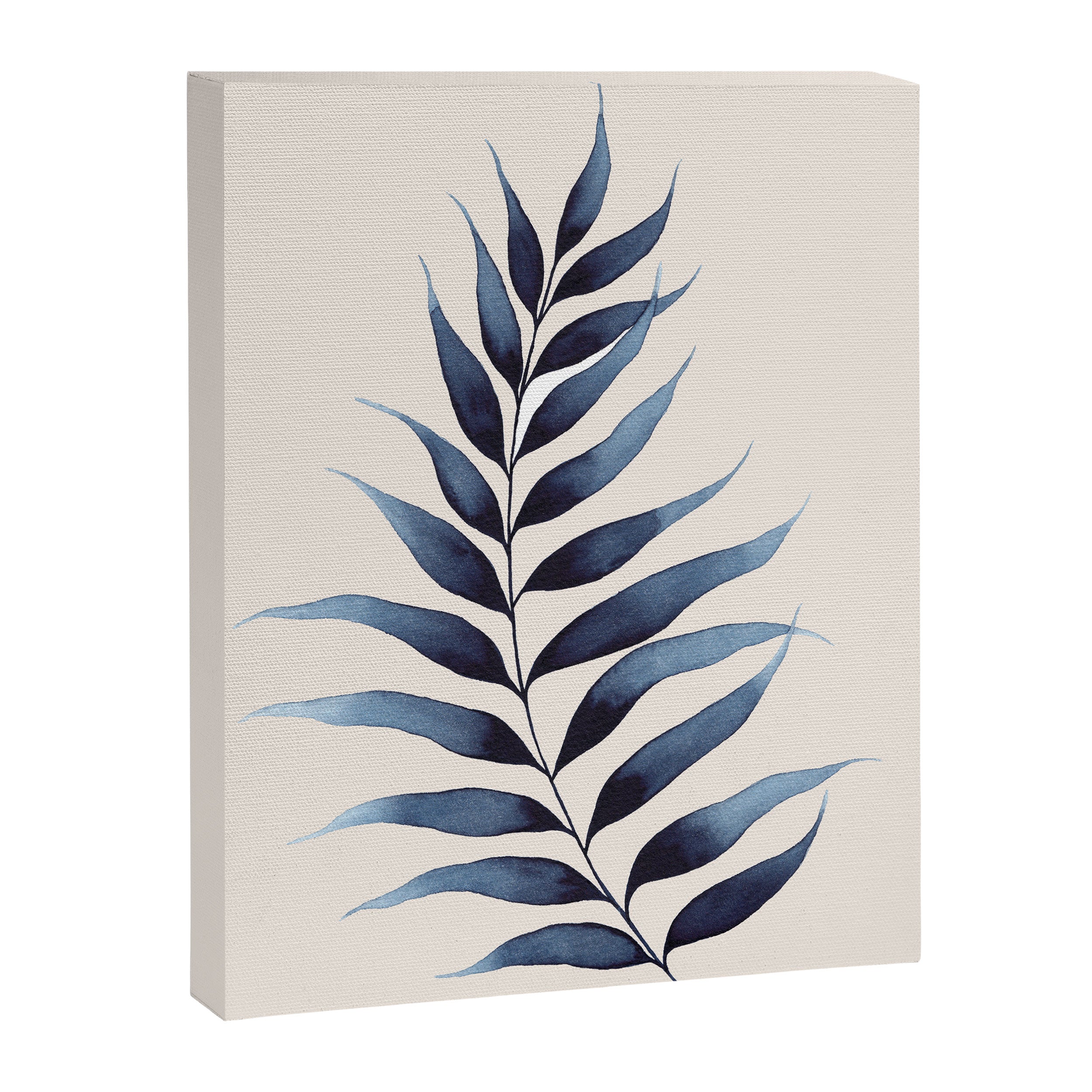 Modern Watercolour Palm Leaf Canvas Print Gallery Image 6