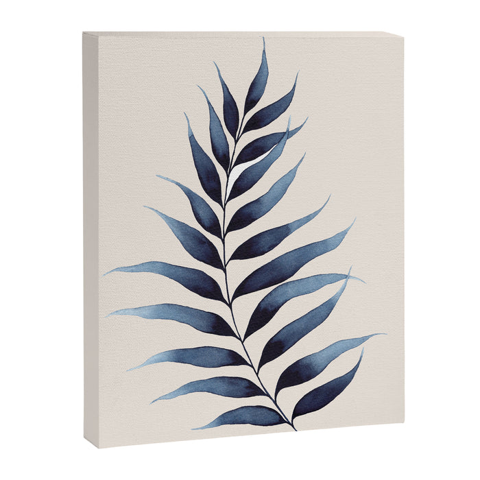 Modern Watercolour Palm Leaf Canvas Print Gallery Image 1