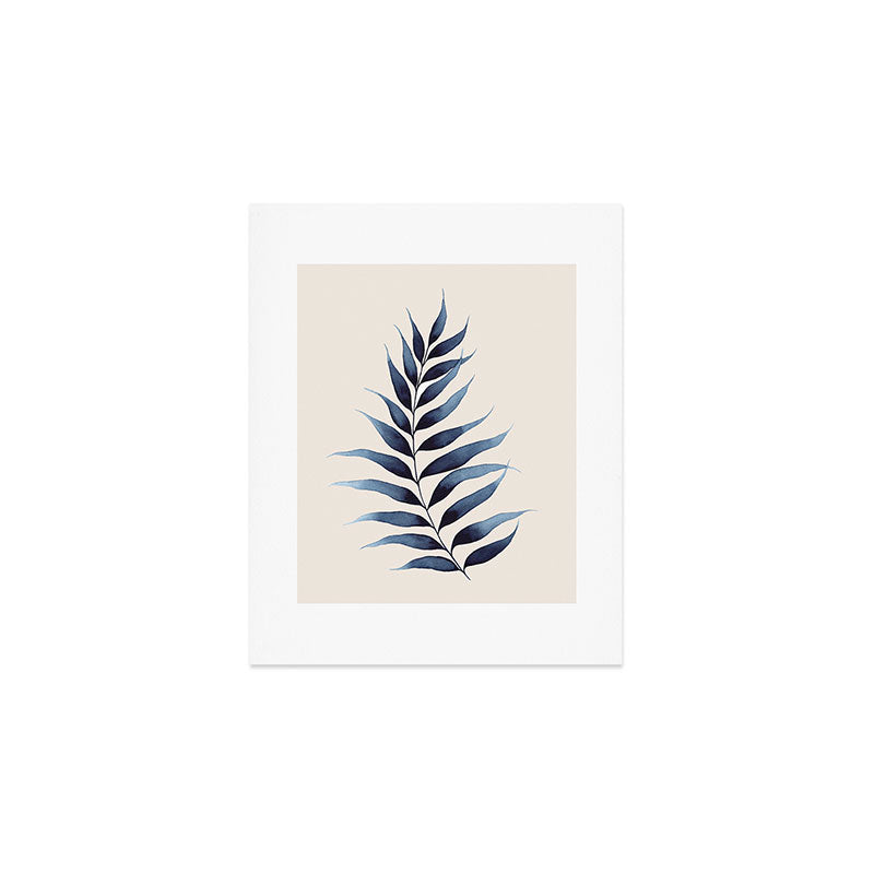 Modern Watercolour Palm Leaf Art Print Gallery Image 1