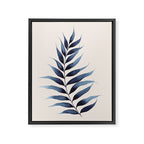 Modern Watercolour Palm Leaf Framed Canvas Print Gallery Image 6