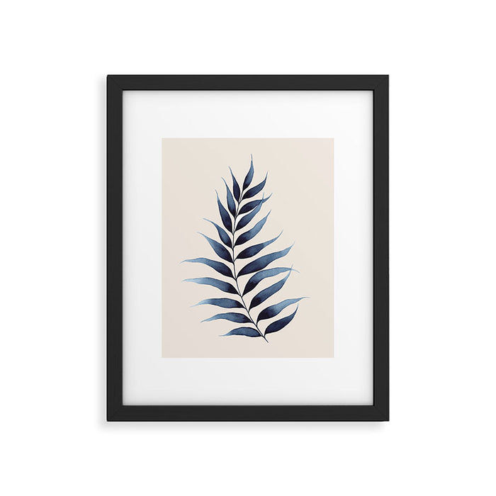 Modern Watercolour Palm Leaf Framed Art Print Gallery Image 1