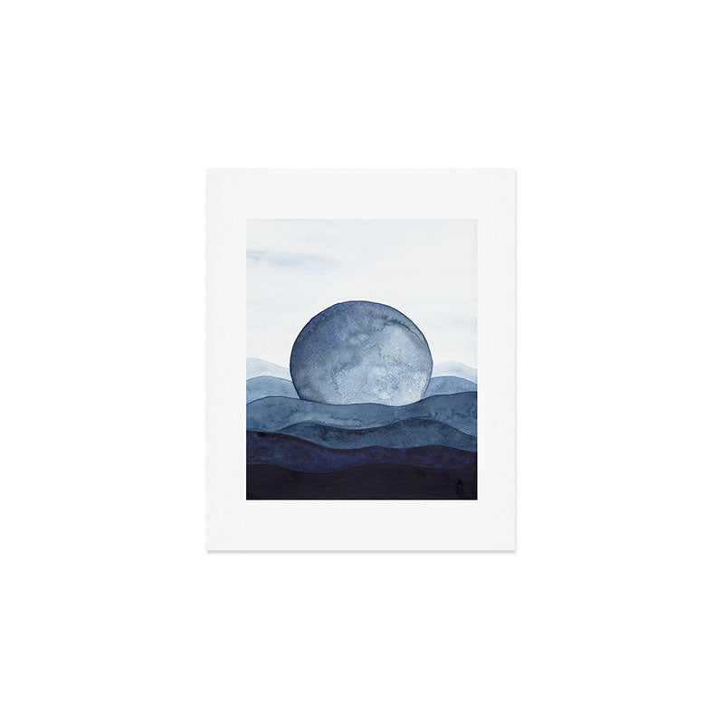 Moon Landscape Art Print Gallery Image 1