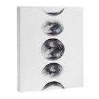 Moon phases watercolor painting Canvas Print Gallery Image 3