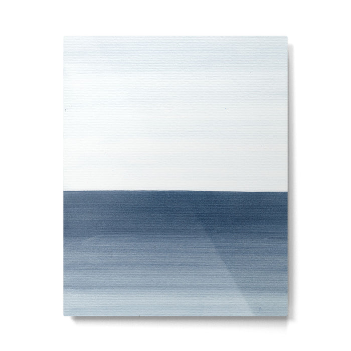 Ocean Watercolor Painting No.1 Metal Print Gallery Image 1