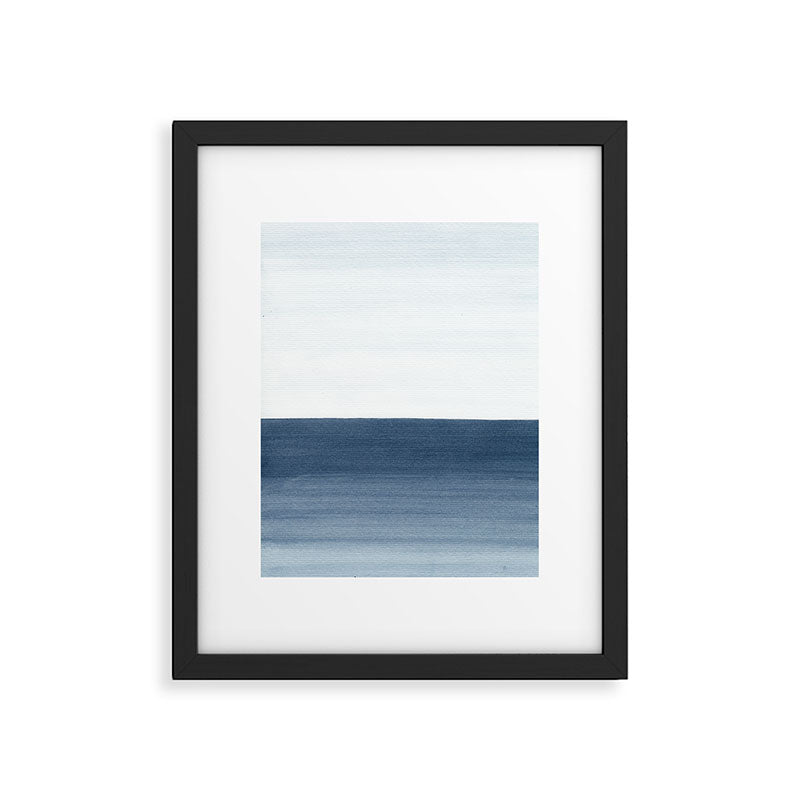 Ocean Watercolor Painting No.1 Framed Art Print Gallery Image 4