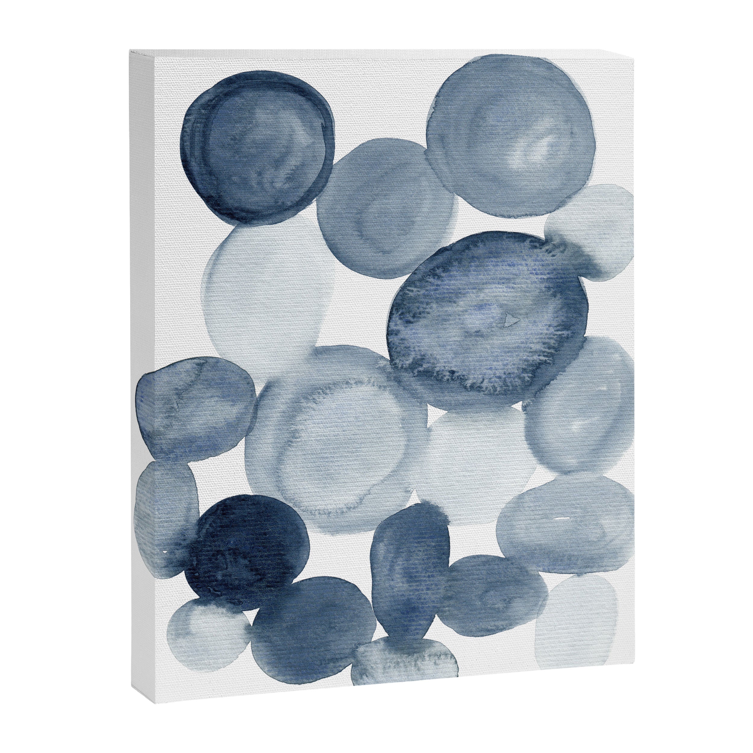 Pebbles Watercolor Abstract Canvas Print Gallery Image 6