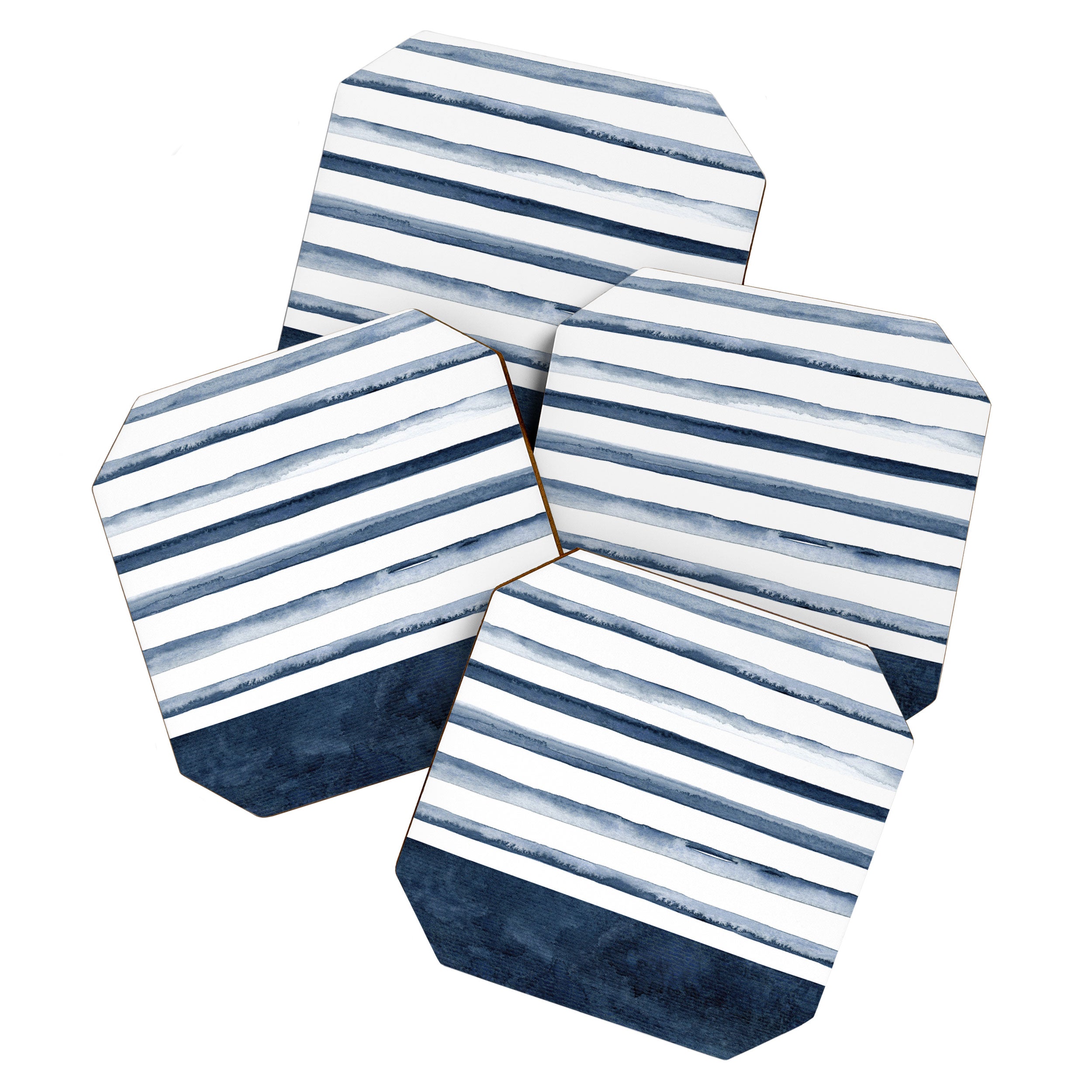 Stripes | Watercolor Pattern Coaster Gallery Image 1