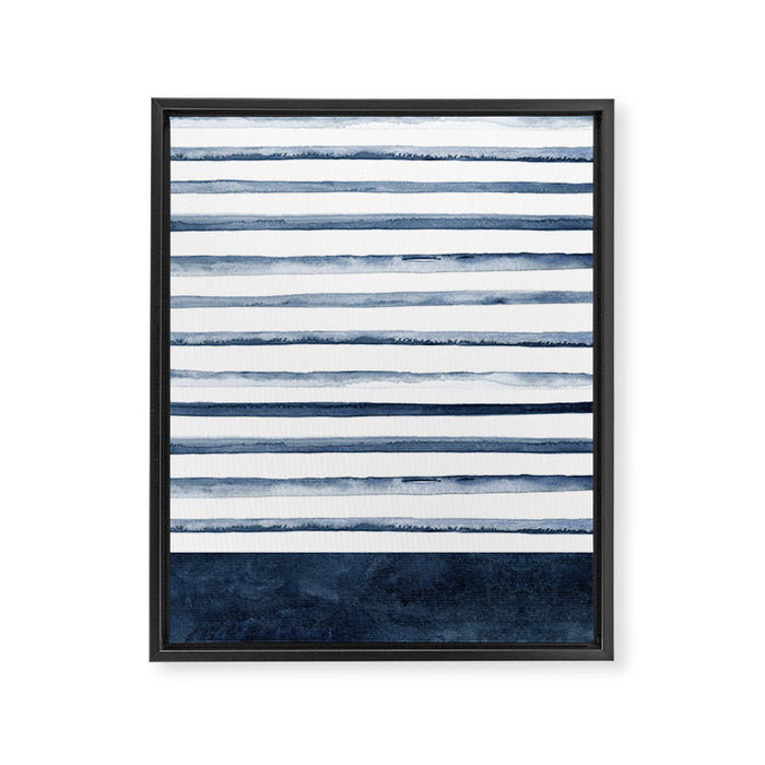 Stripes | Watercolor Pattern Framed Canvas Print Gallery Image 1