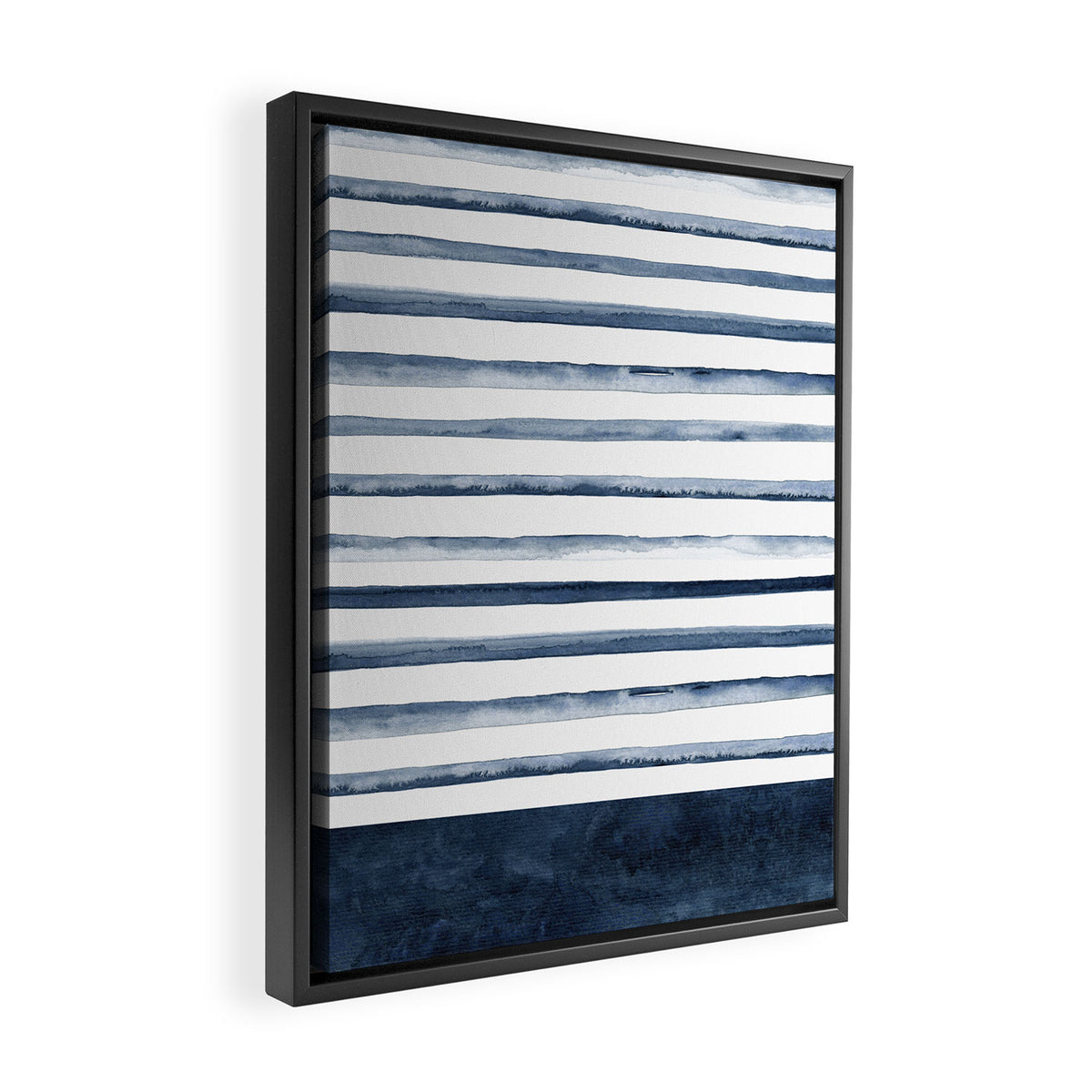 Stripes | Watercolor Pattern Framed Canvas Print Gallery Image 2