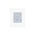 Strokes Pattern | Indigo Watercolor Painting Art Print Gallery Image 1