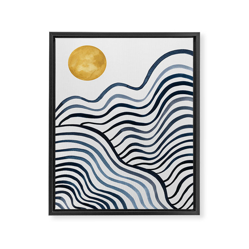 Sun Over Moon Framed Canvas Print Gallery Image 6