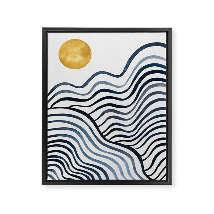 Sun Over Moon Framed Canvas Print Gallery Image 1