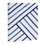 Watercolor lines pattern | Navy blue Canvas Print Gallery Image 6