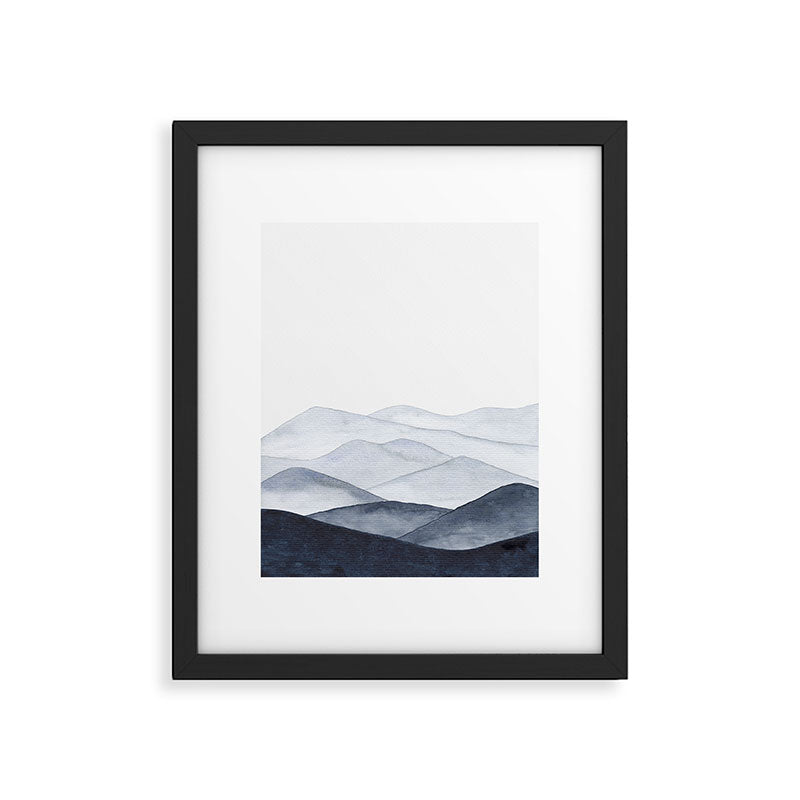 Watercolor Mountains Framed Art Print Gallery Image 5