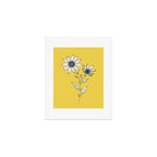 Wildflower line drawing | Botanical Art Art Print Gallery Image 1