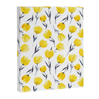Yellow Tulips | Watercolour Pattern Canvas Print Gallery Image 6