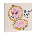 Badass Babe Pink Poodle  Canvas Print Gallery Image 3