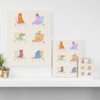 Beach Chair Dogs Canvas Print Gallery Image 3