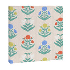 Block Print Flowers in Primary Canvas Print Gallery Image 3