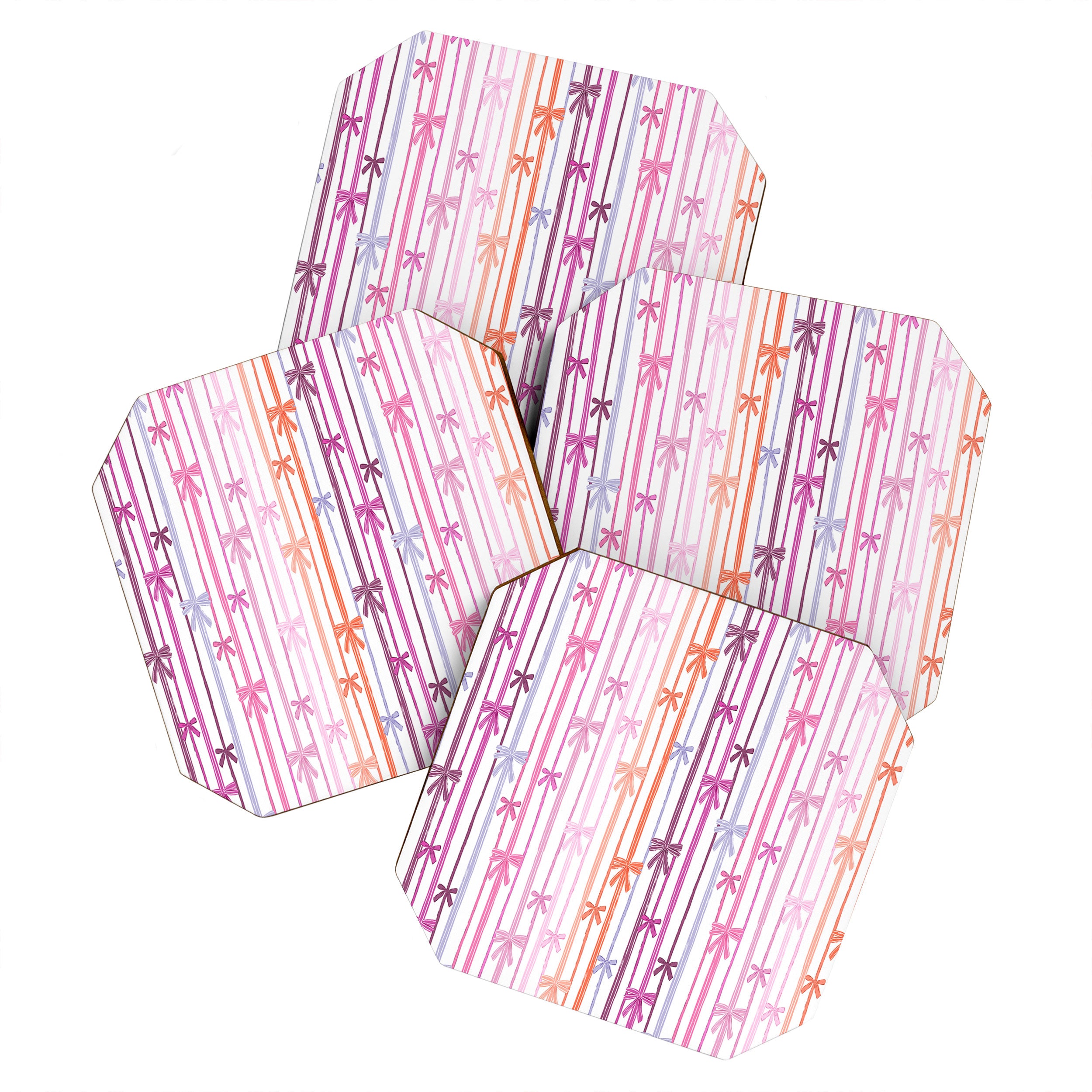 Bow Stripes Coaster Gallery Image 1