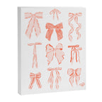 Bows in pink and cream  Canvas Print Gallery Image 6