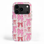 Bows in red and pink iPhone Case Gallery Image 1
