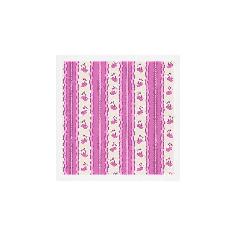 Cherry Wave Stripe Art Print Gallery Image 1