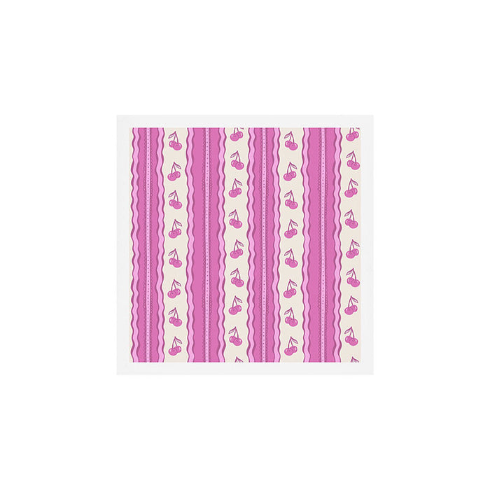 Cherry Wave Stripe Art Print Gallery Image 1
