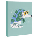 Chic Afghan Hound Dog Illustration Canvas Print Gallery Image 3