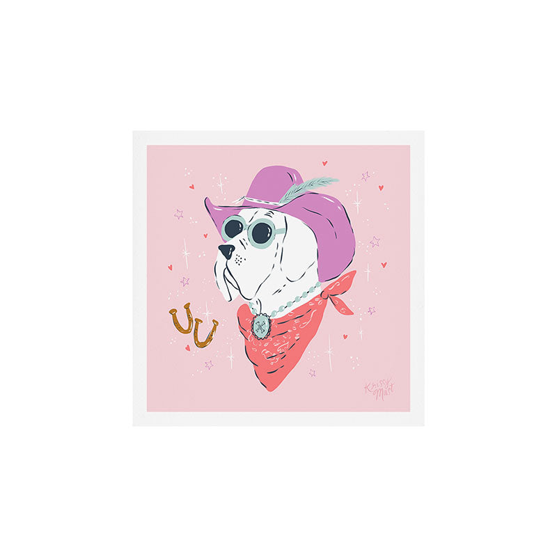 Festival Cowboy Great Dane Dog  Art Print Gallery Image 1