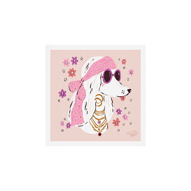 Festival Hippy Dog  Art Print Gallery Image 1