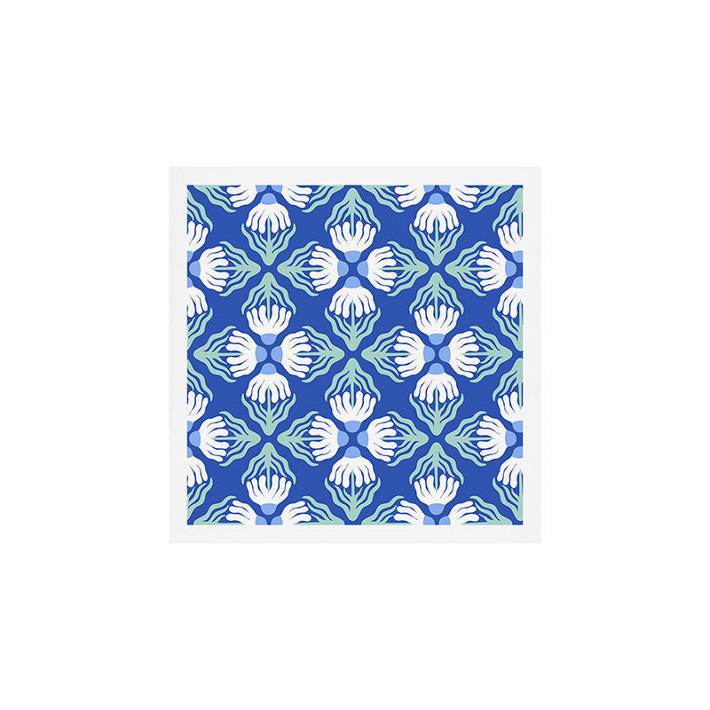 Funky Wavy Daisy Pattern Art Print Gallery Image 1