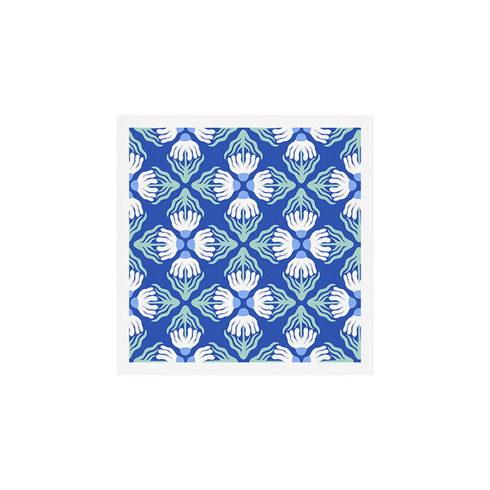 Funky Wavy Daisy Pattern Art Print Gallery Image 1