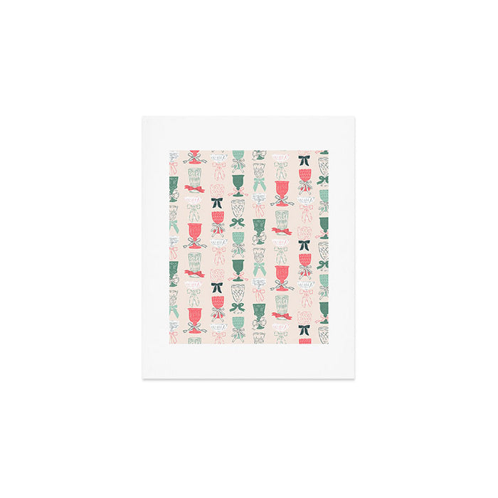 Holiday Bow Cocktails Art Print Gallery Image 1