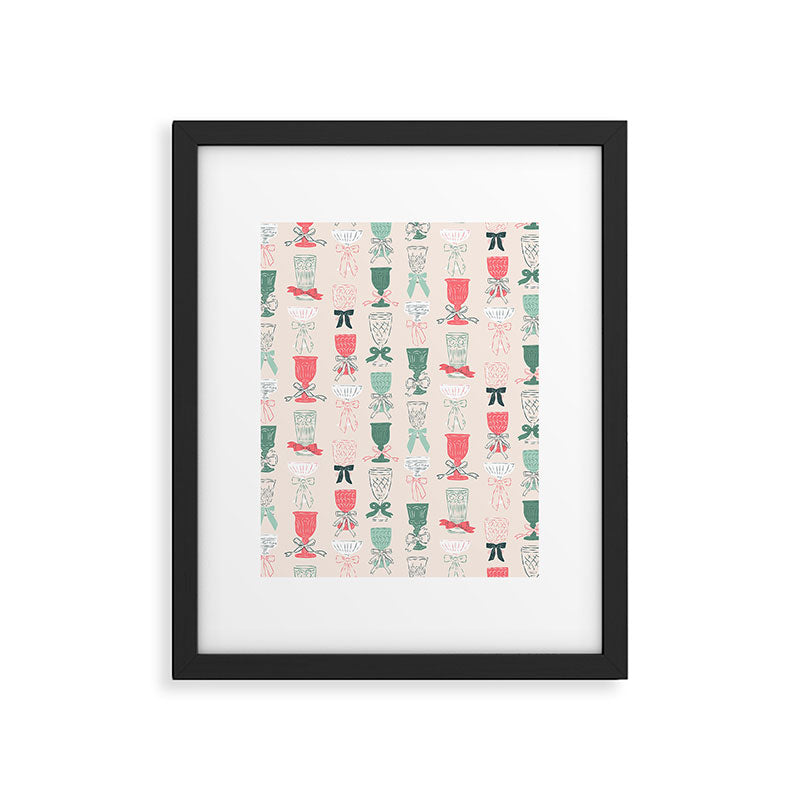 Holiday Bow Cocktails Framed Art Print Gallery Image 6