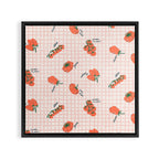 Italian Tomatoes on Gingham Framed Canvas Print Gallery Image 3