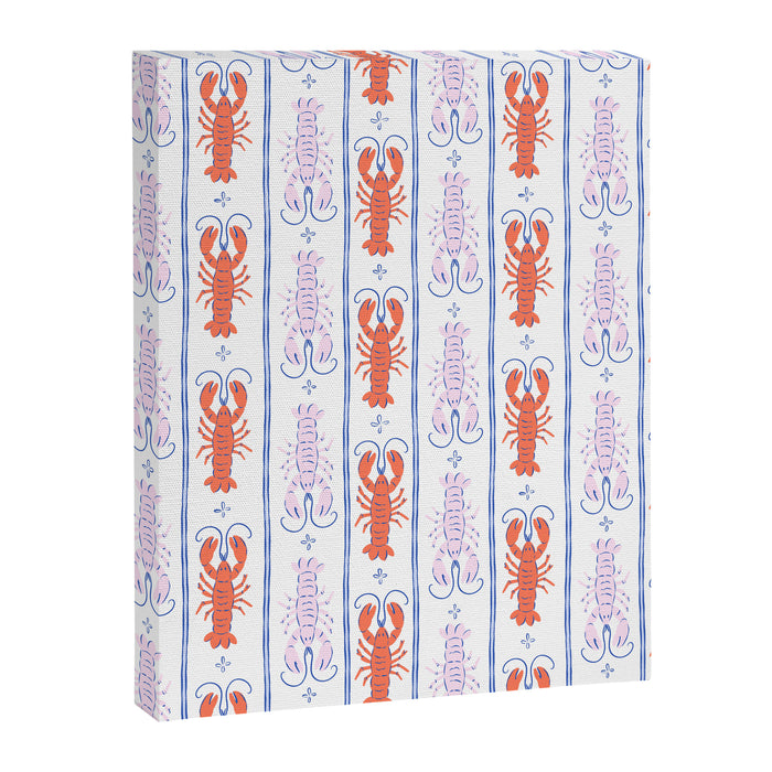 Lobster Stripe Pattern Canvas Print Gallery Image 1